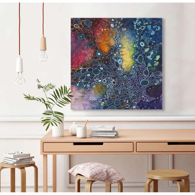 Tie Dye Canvas Wall Art