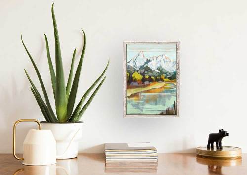 Road Trip - Teton Mini Framed Canvas