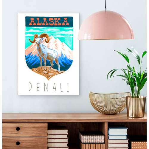 National Parks - Denali Canvas Wall Art
