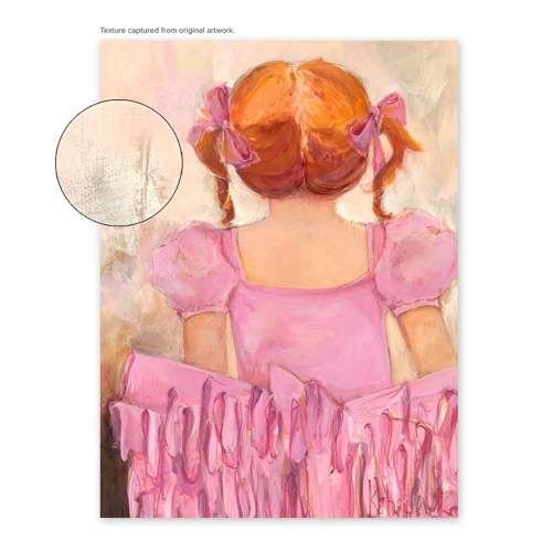 Angelic Ballerina - Red Hair Canvas Wall Art