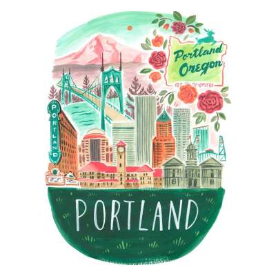 City Pride - Portland Canvas Wall Art