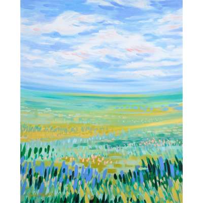 Indigo Expanse Canvas Wall Art