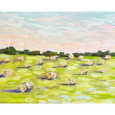 Hay Bales Canvas Wall Art