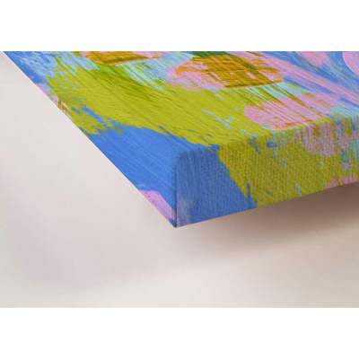 Birdsong In Periwinkle 1 Canvas Wall Art