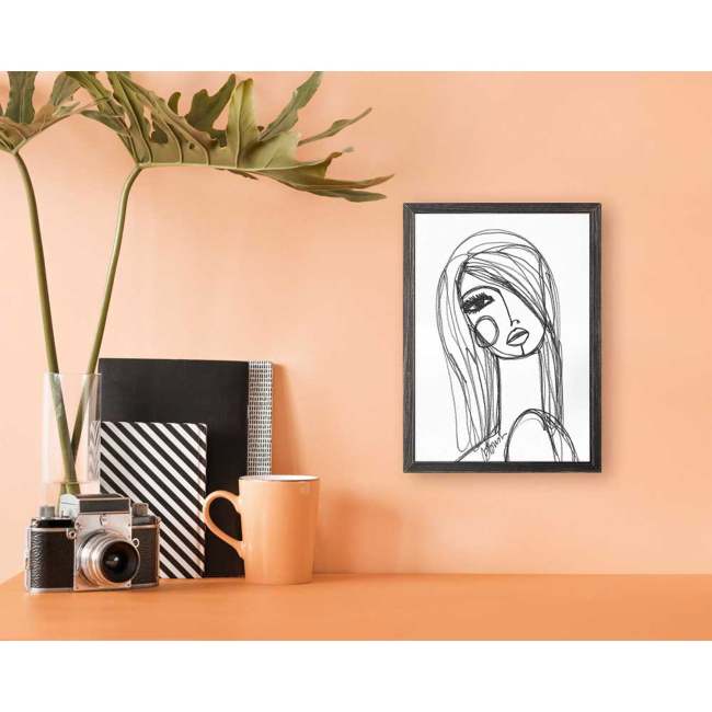 Fashion Floral - Heather Mini Framed Canvas