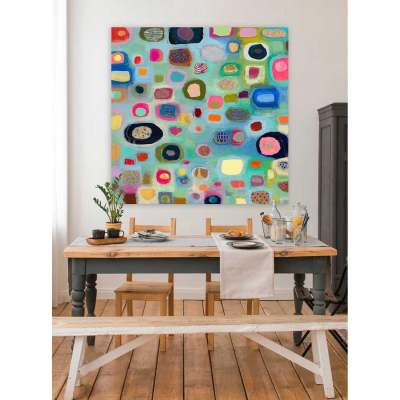 Bursts Of Color - II Canvas Wall Art