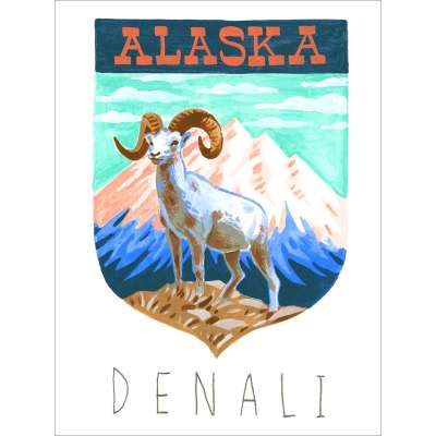 National Parks - Denali Canvas Wall Art