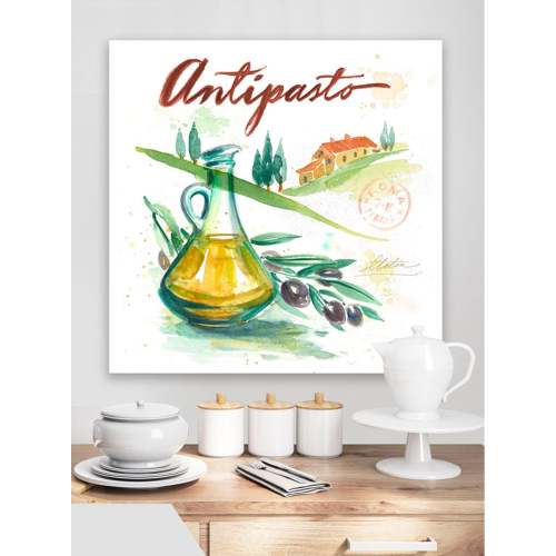 Portrait Of Tuscany - Antipasto Canvas Wall Art
