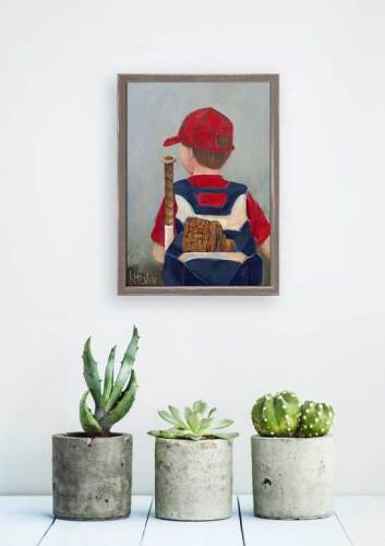 Lil' Slugger Mini Framed Canvas