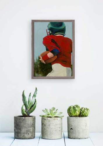 Lil' Football Star 1 Mini Framed Canvas