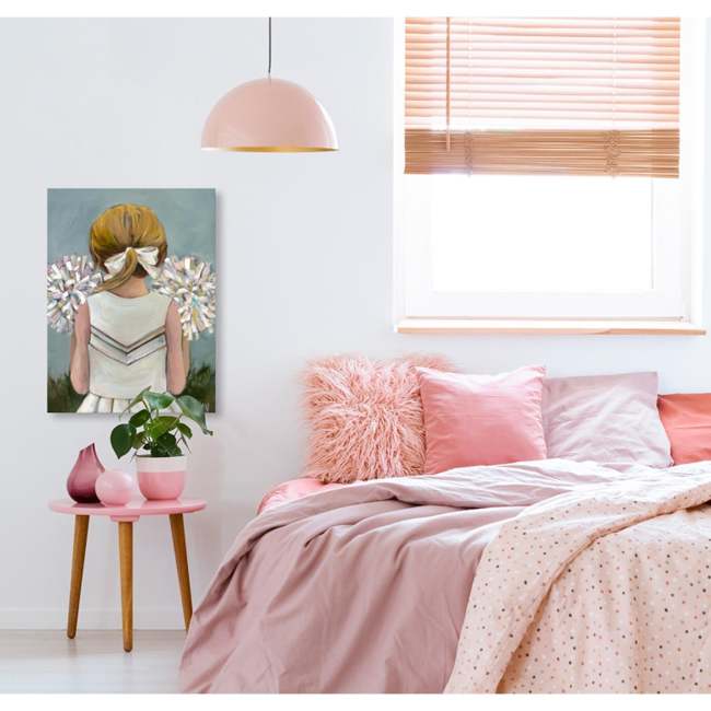 Lil' Cheerleader Canvas Wall Art