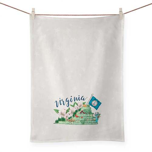 State Map - Virginia Tea Towels
