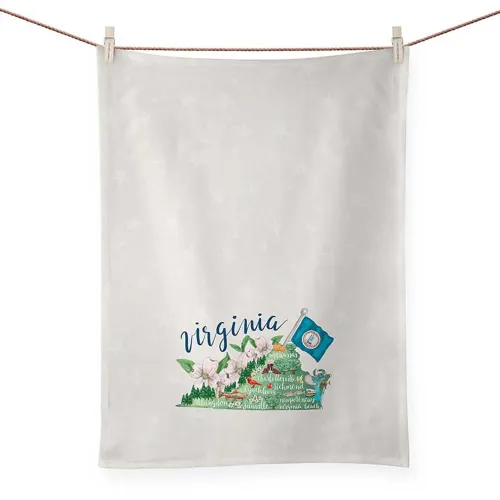State Map - Virginia Tea Towels