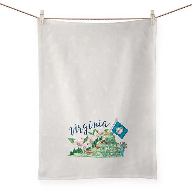 State Map - Virginia Tea Towels