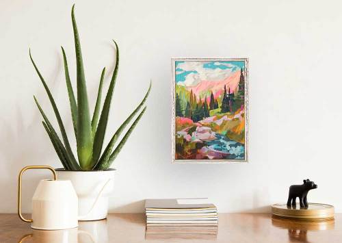 Road Trip - Alpine Mini Framed Canvas