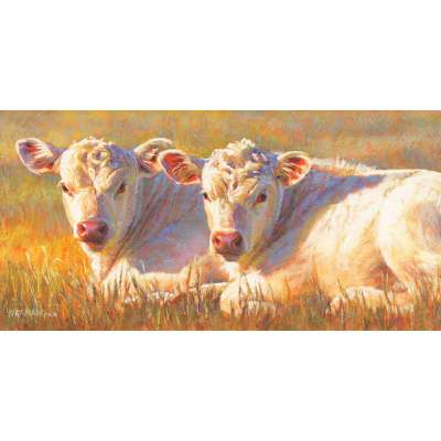 Pastoral Portraits - The Twins Canvas Wall Art