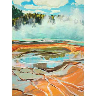 Road Trip - Yellowstone 2 Canvas Wall Art