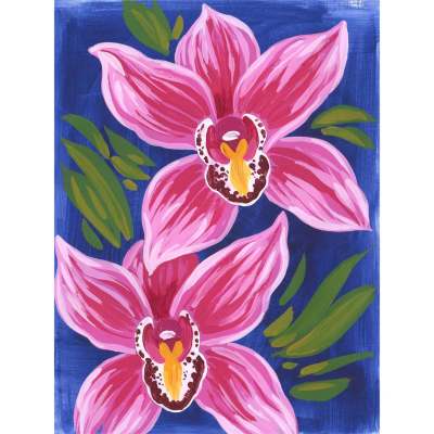 Cymbidium Canvas Wall Art