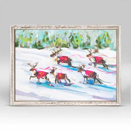 Holiday - Reindeer Ready Mini Framed Canvas
