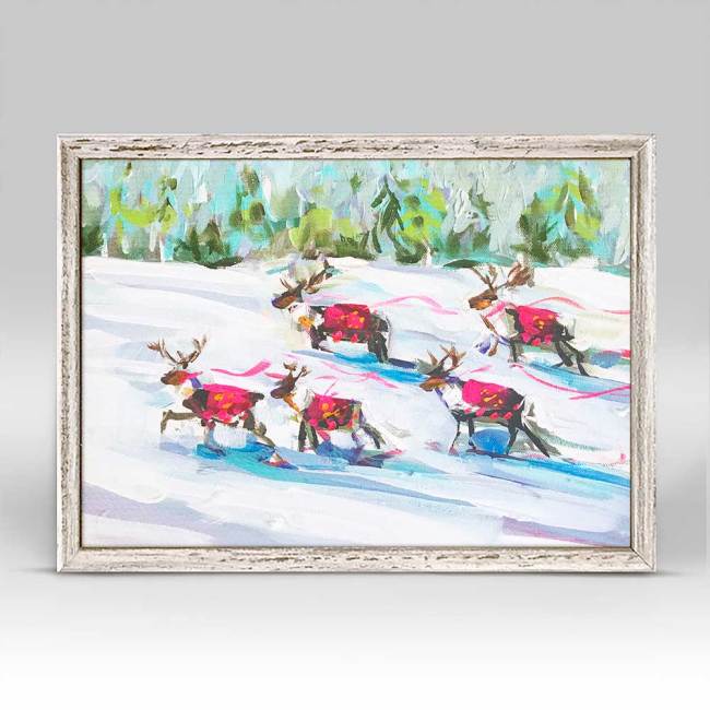 Holiday - Reindeer Ready Mini Framed Canvas