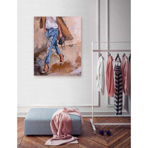 Figurative - Going Shopping Canvas Wall Art