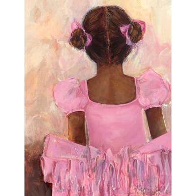 Perfect Ballerina - African American Canvas Wall Art