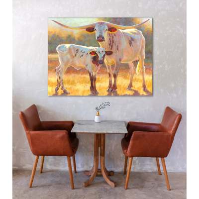 Pastoral Portraits - Block & Chip Canvas Wall Art