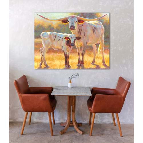 Pastoral Portraits - Block & Chip Canvas Wall Art