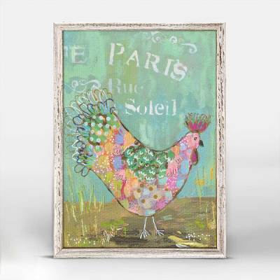 Parisian Poultry - Amelie Mini Framed Canvas