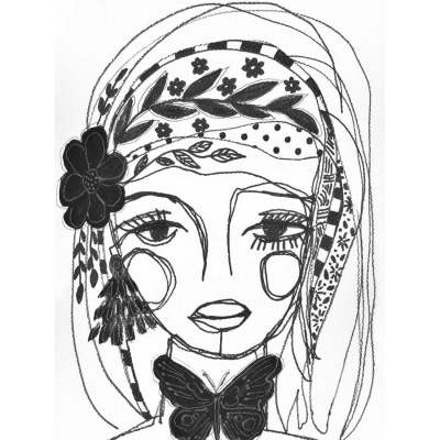 Fashion Floral - Becoming Canvas Wall Art