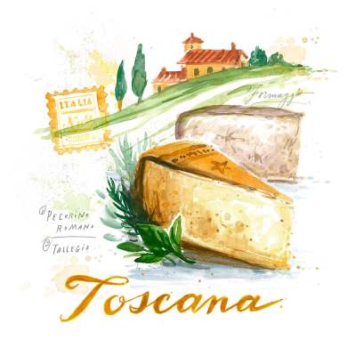 Portrait Of Tuscany - Toscana Canvas Wall Art