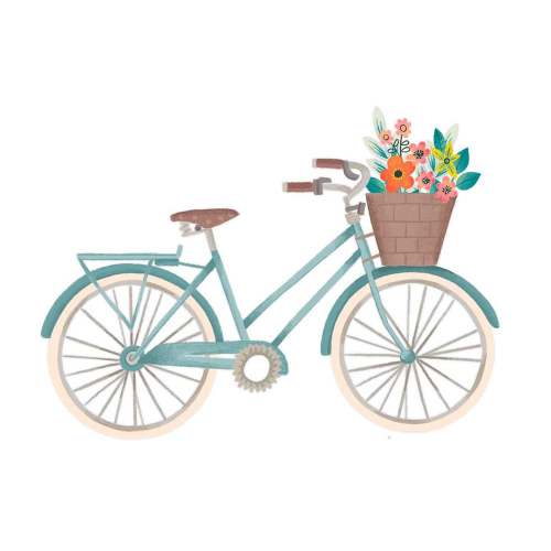 Summer Bicycle Canvas Wall Art
