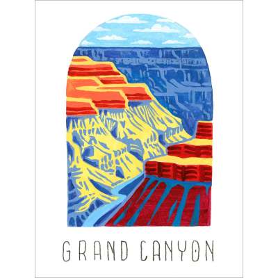 National Parks - Grand Canyon Canvas Wall Art