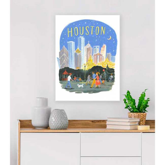 City Pride - Houston Canvas Wall Art