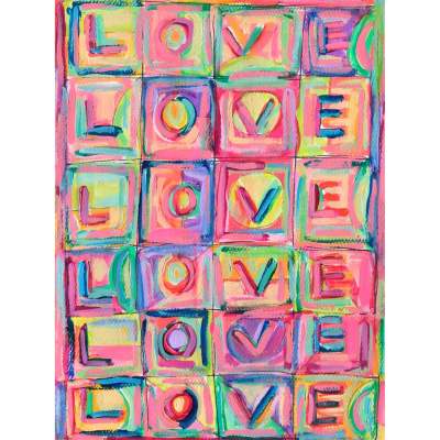 Holiday - Words Of Love Canvas Wall Art