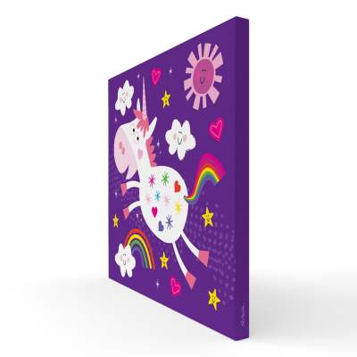 Unicorn Joy Canvas Wall Art
