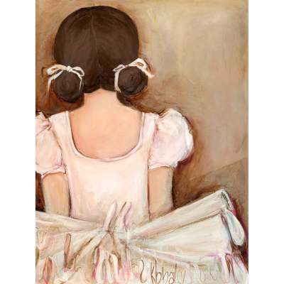 Lovely Ballerina - Brunette Canvas Wall Art