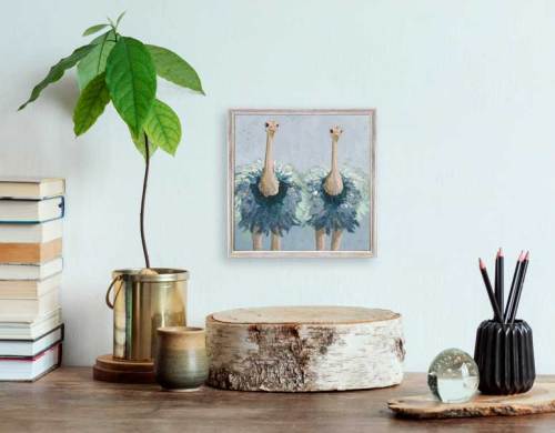 Around Here Mini Framed Canvas