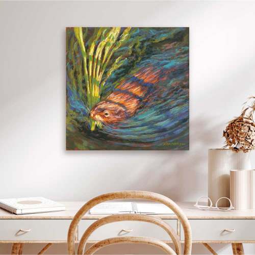 Gathering Materials Canvas Wall Art