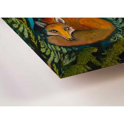 Woodland Creature Homes Canvas Wall Art