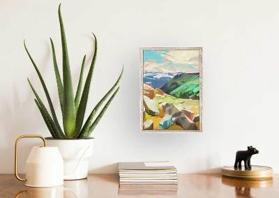 Road Trip - Rockies Mini Framed Canvas