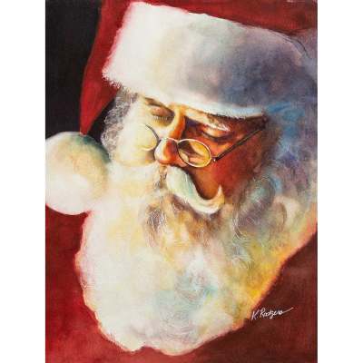 Holiday - Sleeping Santa Canvas Wall Art