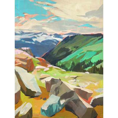 Road Trip - Rockies Canvas Wall Art
