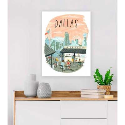 City Pride - Dallas Canvas Wall Art