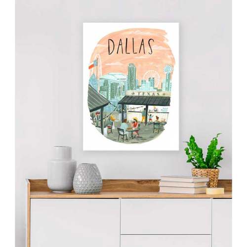 City Pride - Dallas Canvas Wall Art