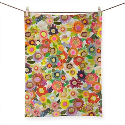 Blooms Tea Towel
