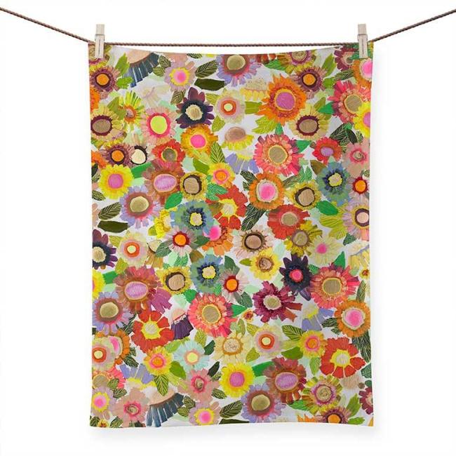 Blooms Tea Towel