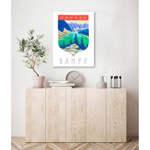 National Parks - Banff Canvas Wall Art