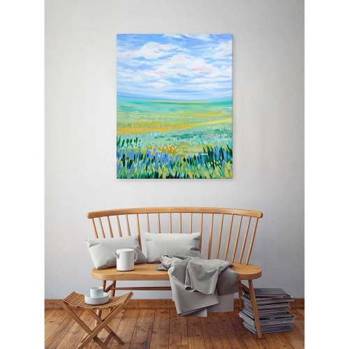 Indigo Expanse Canvas Wall Art