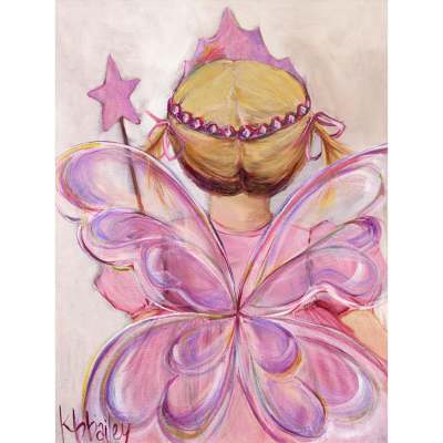 Little Fairy Princess - Blonde Canvas Wall Art